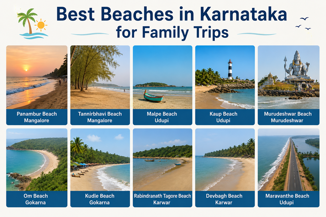 Best Beaches in Karnataka for Family Trips - Sayara Tours and Travels